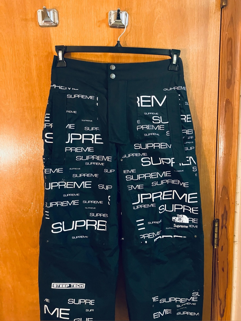 Supreme The North Face Steep Tech Men’s S Nylon Pants FA21 Minor Flaw Read Black
